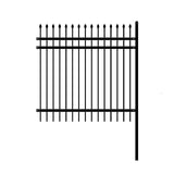Aleko DIY Steel Iron Wrought High Quality Ornamental Fence - Rome Style - 6 x 6 Feet