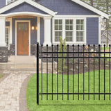 Aleko DIY 4-Panel Steel Fence Kit – ROME Style – 8x4 ft. Each