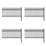 Aleko DIY 4-Panel Steel Fence Kit – ROME Style – 8x4 ft. Each