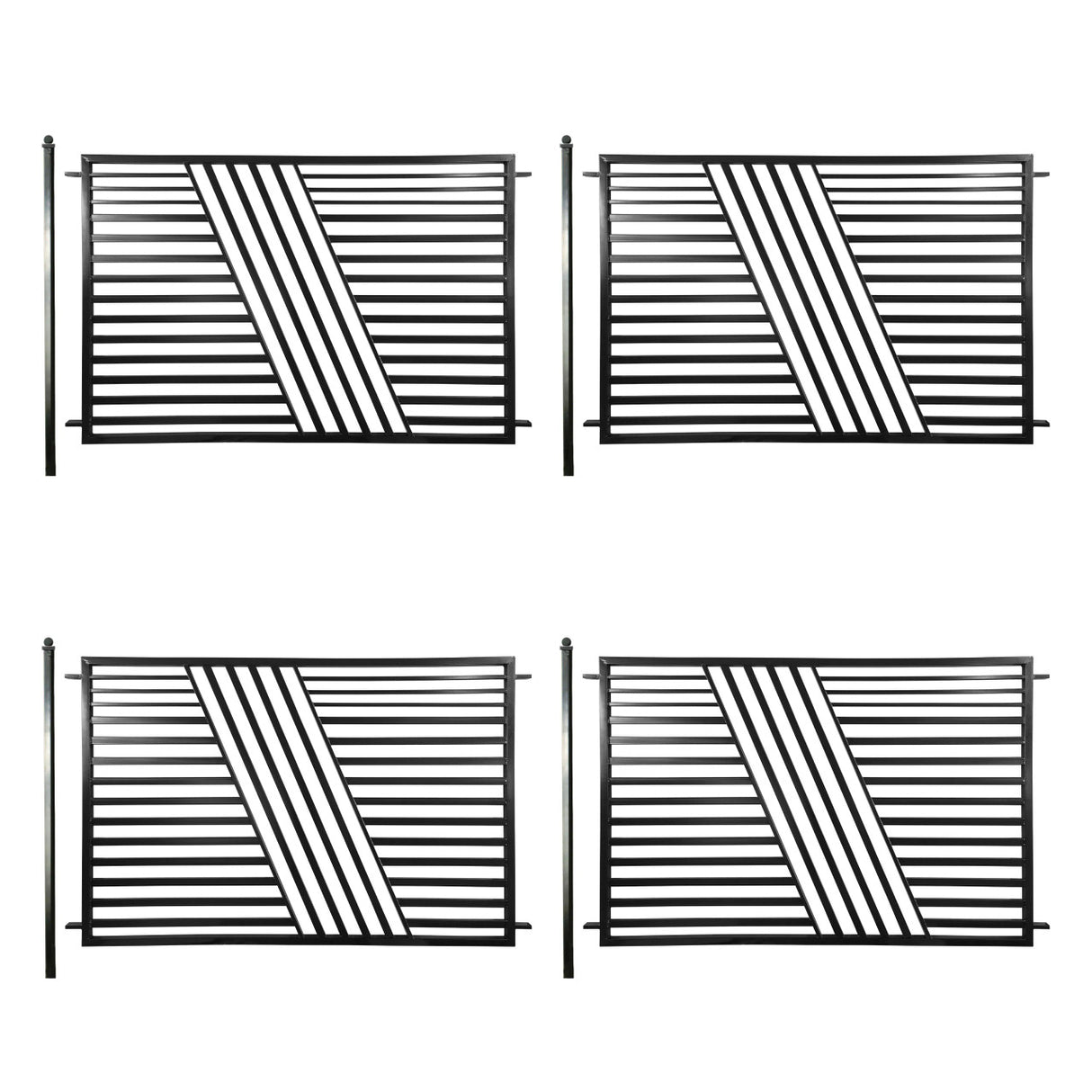 Aleko 4-Panel Fence Kit – SOFIA Style – 8x5 ft. Each