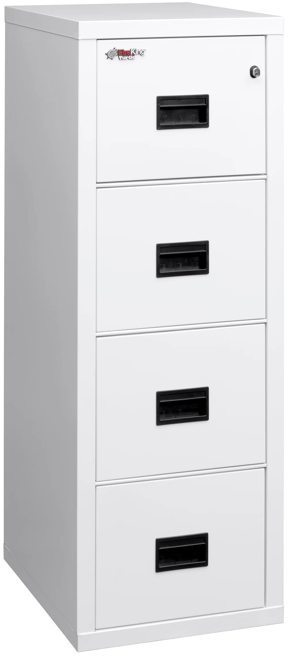FireKing Turtle 4-Drawer 22" Deep 1-Hour Rated Fireproof File Cabinet, Letter & Legal