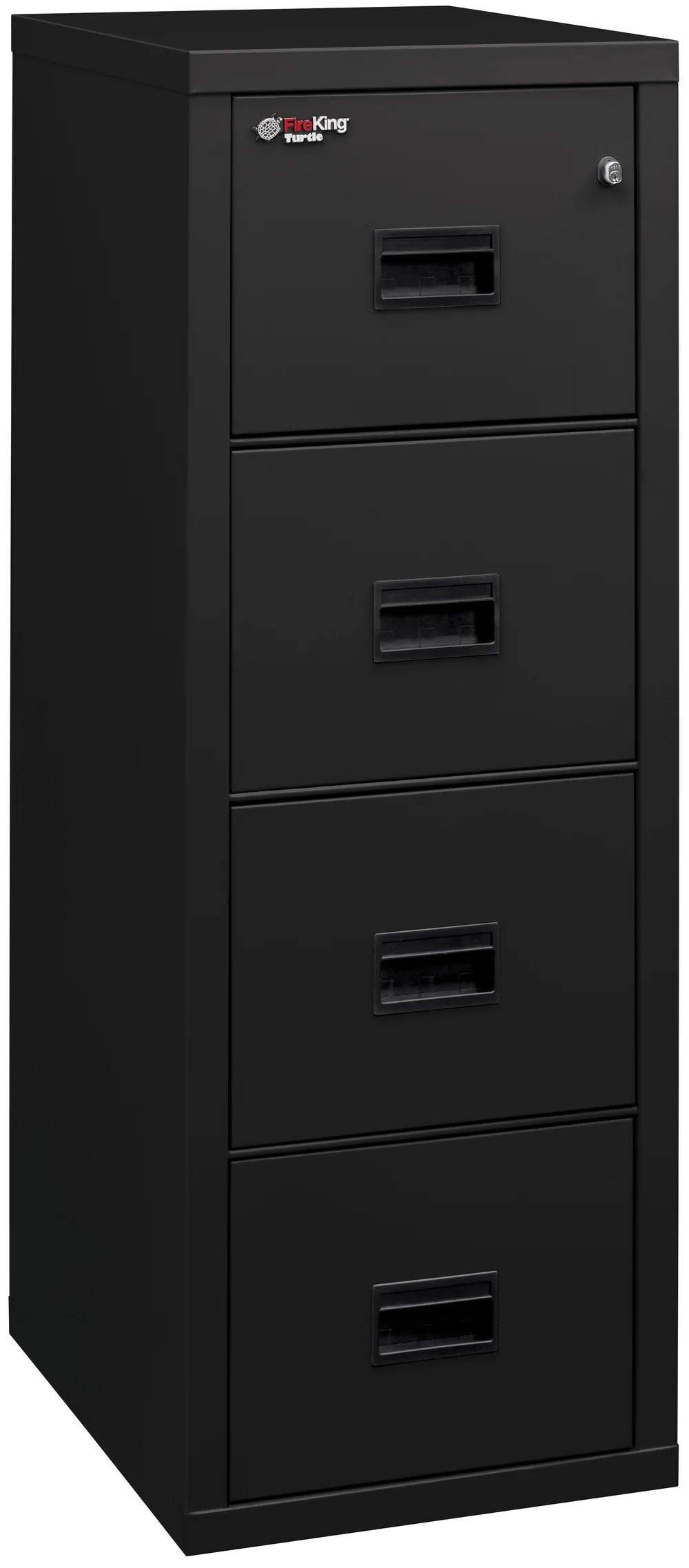 FireKing Turtle 4-Drawer 22" Deep 1-Hour Rated Fireproof File Cabinet, Letter & Legal