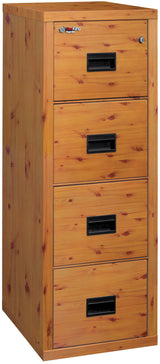 FireKing Turtle 4-Drawer 22" Deep 1-Hour Rated Fireproof File Cabinet, Letter & Legal