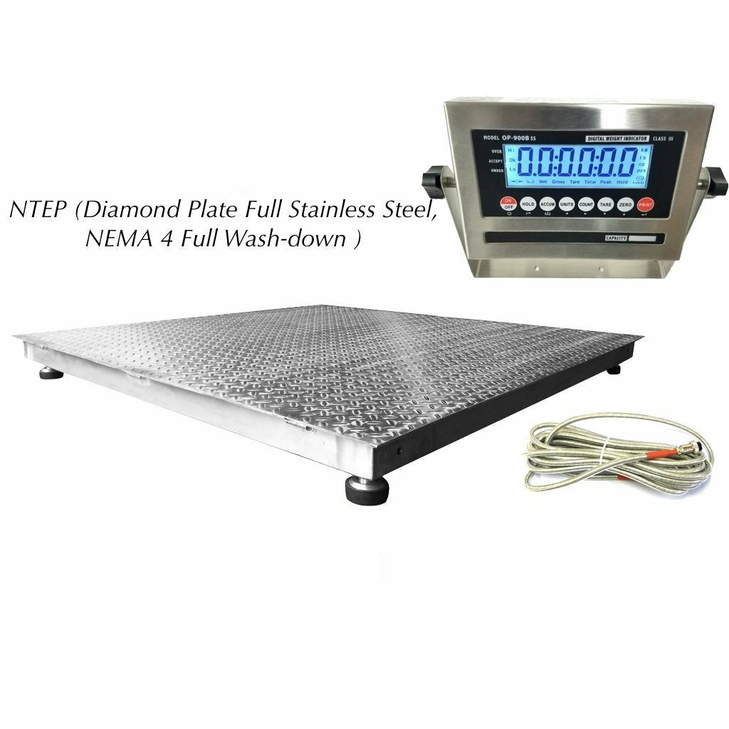 Prime Scales SL-800-SS NTEP (Legal for trade) Selleton Washdown Floor Scale ( ALL Variants )