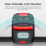 Sunny Health & Fitness Compact Foldable Manual Treadmill