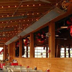 Calcana 20' Standard Output Gas Patio Heater in Stainless Steel - PH 75A (NG)