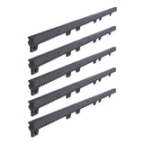 Aleko Fiberglass Reinforced Nylon Gear Rack with Metal Insert - 3.3 Feet - Set of 5