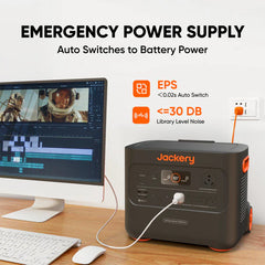 Jackery Explorer 2000 Plus Solar Generator Kit (6kWh) + SolarSaga 500 X