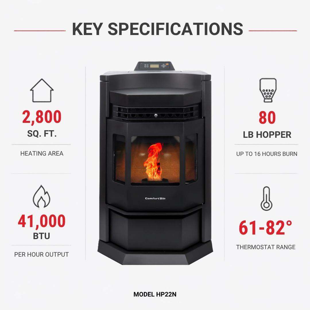 ComfortBilt HP22-N 24" Pellet Stove