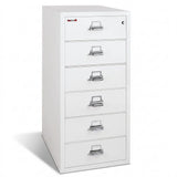 FireKing 6-Drawer Card, Check & Note Fireproof File Cabinet 6-2552-C