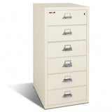 FireKing 6-Drawer Card, Check & Note Fireproof File Cabinet 6-2552-C