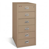 FireKing 6-Drawer Card, Check & Note Fireproof File Cabinet 6-2552-C
