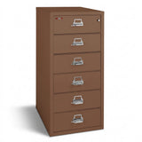 FireKing 6-Drawer Card, Check & Note Fireproof File Cabinet 6-2552-C