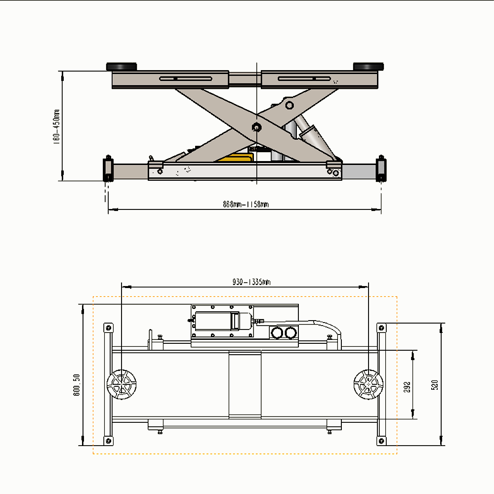 Katool KT-RJ70 7000 lbs. Lifting Capacity Rolling Jack