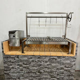Tagwood BBQ Insert Style Argentine Santa Maria Wood Fire & Charcoal Gaucho Grill without firebricks | BBQ09SS -