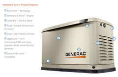 Generac Standby Generator, 10kW | WiFi Enabled