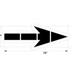 Newstripe Straight Arrow Stencils