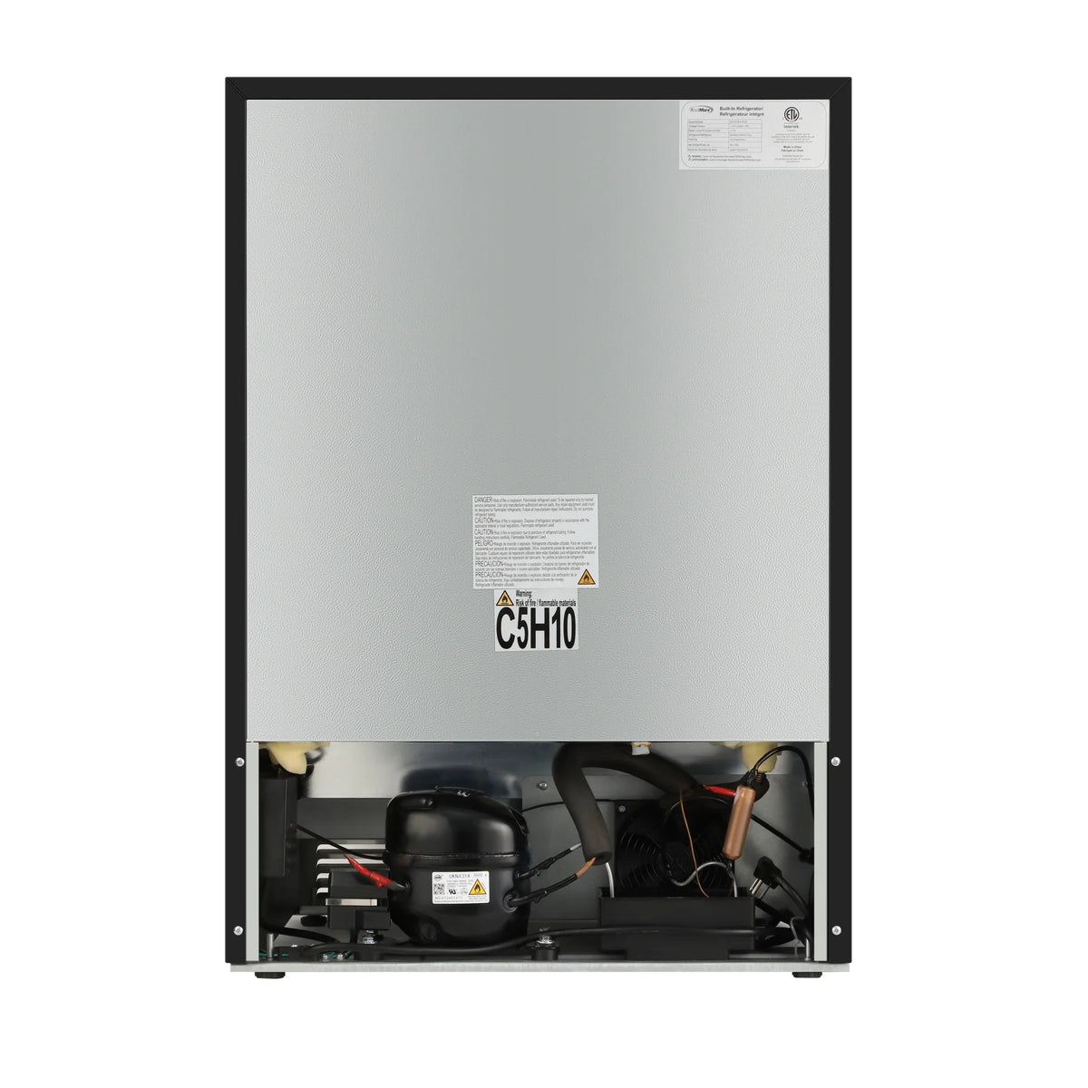 24 in. Built-in Two-Drawer Outdoor Refrigerator in Stainless-Steel