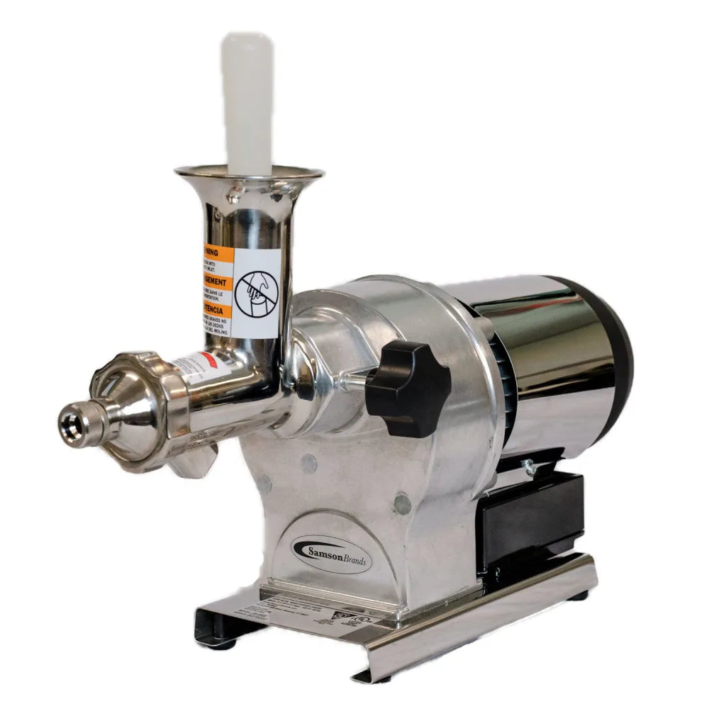 Juicernet SB0850 Cold Press Continuous Feed Wheatgrass Juicer - Interlock System, Self Feeding Stomper, 380W, 120v