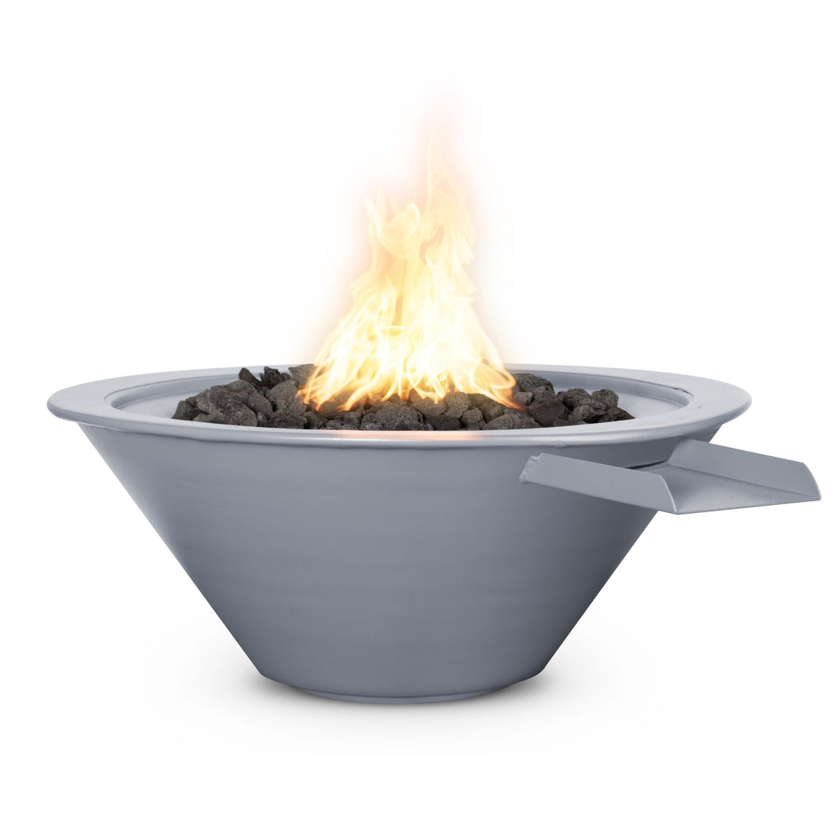 The Outdoor Plus Cazo Powdercoated Steel Fire & Water Bowl plus Free Cover