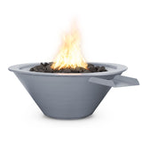 The Outdoor Plus Cazo Powdercoated Steel Fire & Water Bowl plus Free Cover