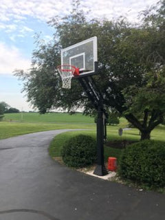 Ironclad Triple Threat In Ground Basketball Goal - 36"x54" Tempered Glass - 5" pole TPT553-MD