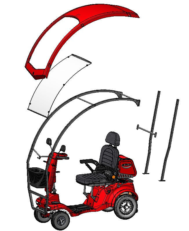 Gladiator 4 Wheel Heavy Duty Mobility Scooter