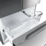 18.5 cu. ft. Stainless-Steel French Door Refrigerator in Silver