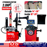 Katool KT-T850 Tilt-Arm Wheel Clamp Tire Changer Machine with Wheel Balancer KT-B750 Combo