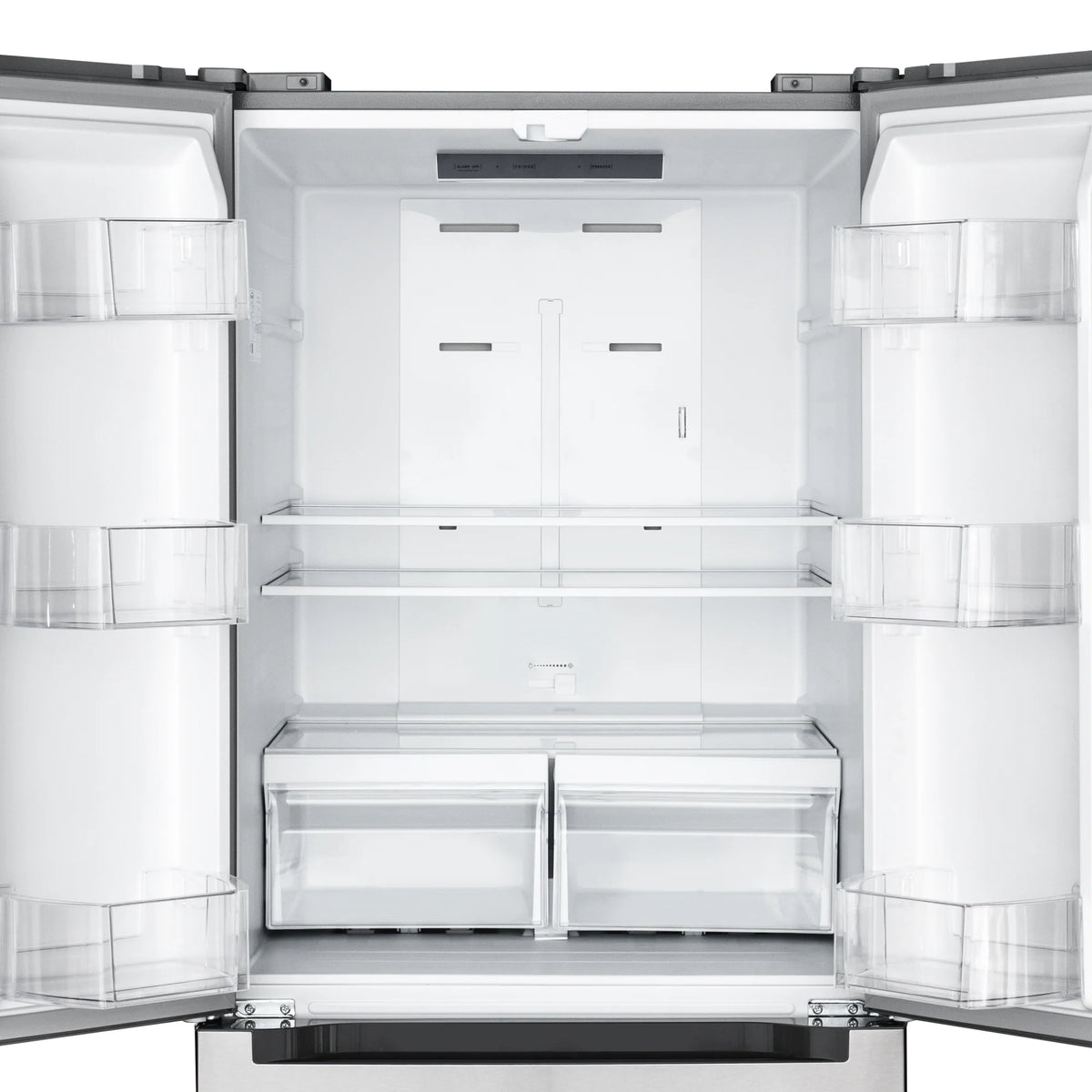 18.5 cu. ft. Stainless-Steel French Door Refrigerator in Silver