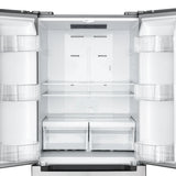 18.5 cu. ft. Stainless-Steel French Door Refrigerator in Silver