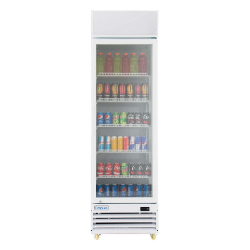 Empura Refrigeration EGM-13W Refrigerated Merchandiser 22.72"W X 23.82"D X 77.95"H 12 Cu. Ft. Capacity