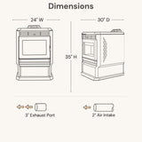 ComfortBilt HP61 24" Pellet Stove
