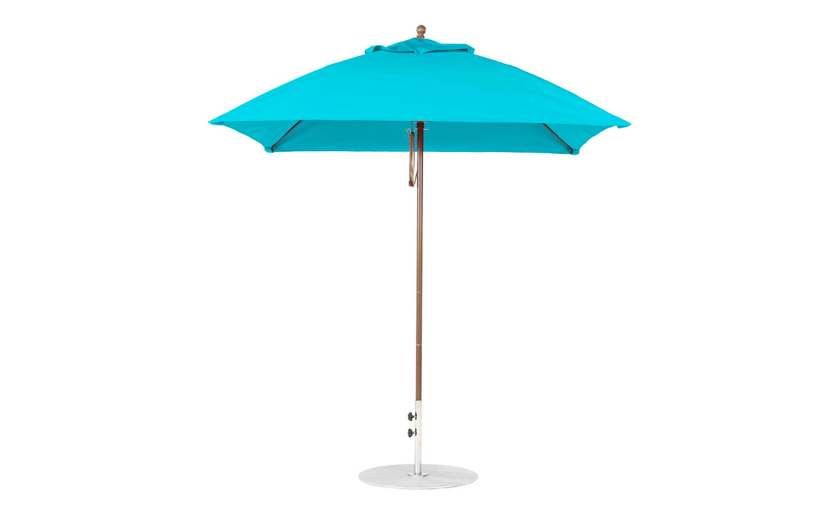 Ledge Lounger Essential Fiberglass Umbrella - 7.5' Square Pulley