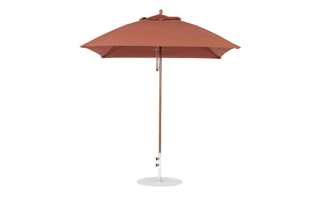 Ledge Lounger Essential Fiberglass Umbrella - 7.5' Square Pulley