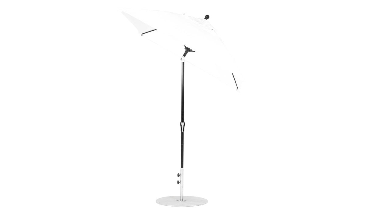 Ledge Lounger Essential Fiberglass Umbrella - 6.5' Square Crank Auto Tilt