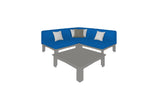 Ledge Lounger Mainstay Sectional 4 Piece Diamond