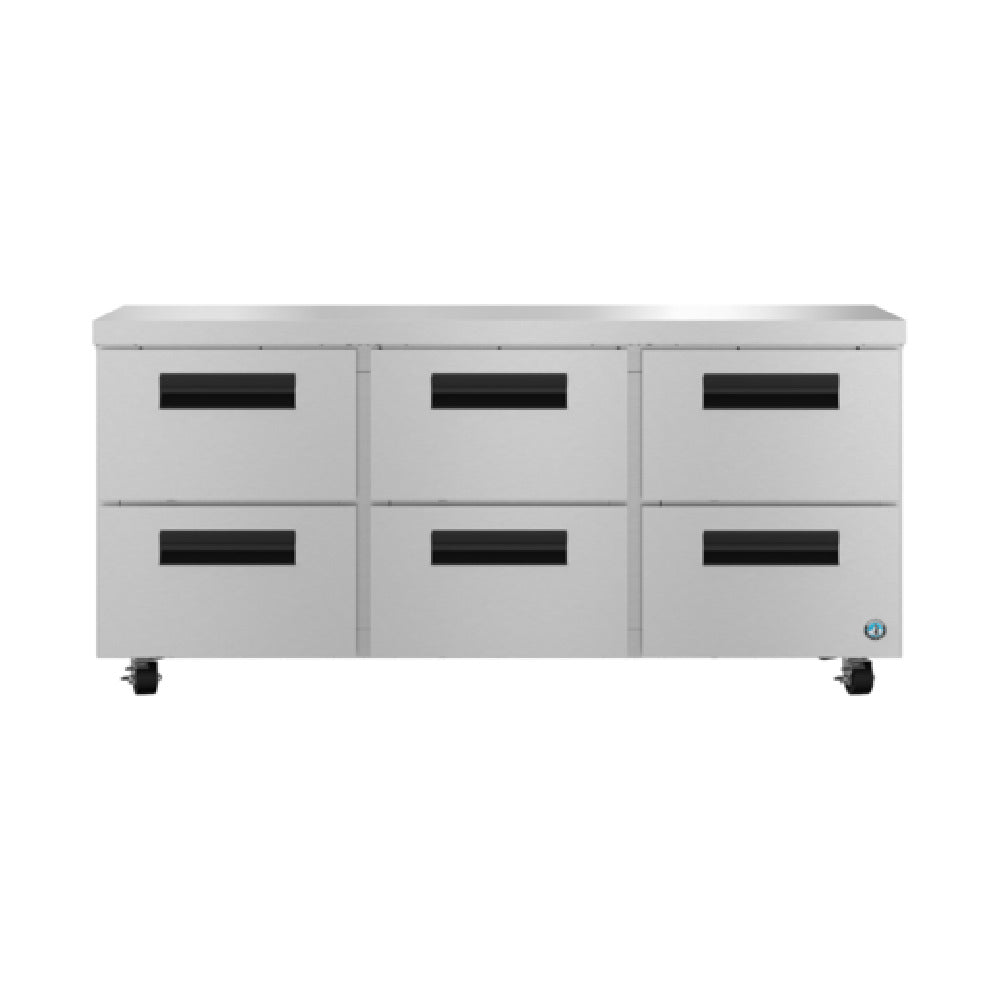 Hoshizaki UR72B-LPD6 Undercounter Refrigerator Low Profile With Drawers Reach-in