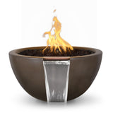 The Outdoor Plus Luna Concrete Fire & Water Bowl plus Free Cover