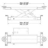 AMGO J5H Manual Rolling Jack 5,000 lbs. Capacity