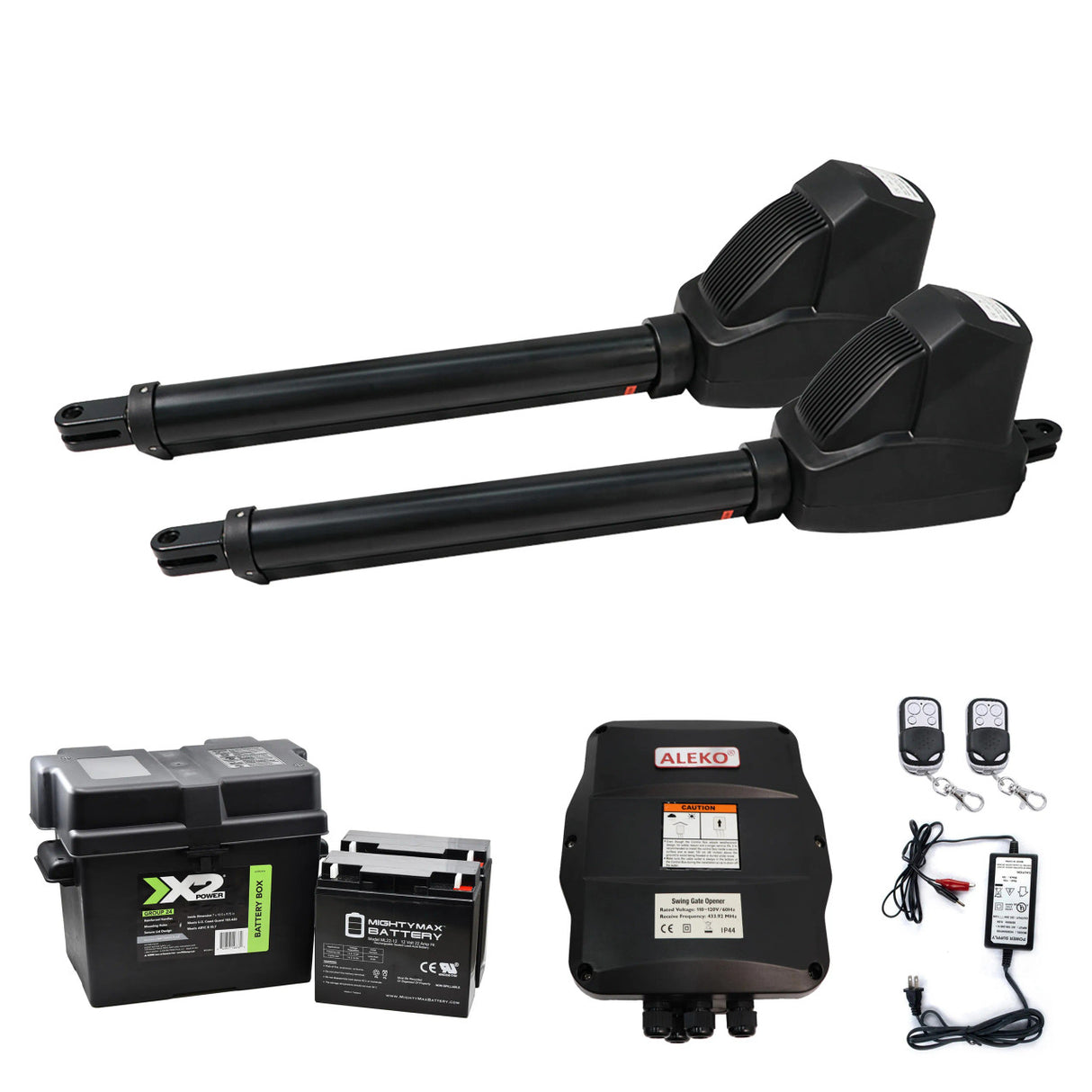 Aleko Dual Swing Gate Operator - AS1200 AC/DC - Back-up Kit ACC2