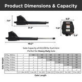 Aleko Dual Swing Gate Operator - AS1200 AC/DC - Back-up Kit ACC2