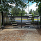 Aleko Dual Swing Gate Operator - AS1200 AC/DC - Solar Kit 60W