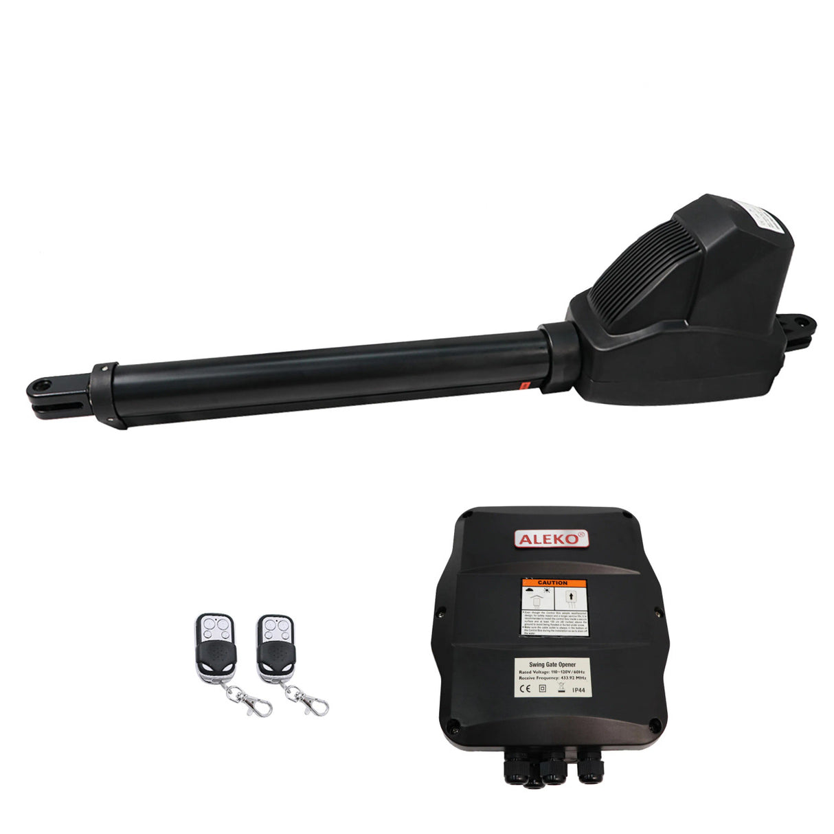 Aleko Single Swing Gate Operator - AS600 AC/DC - Starter Kit