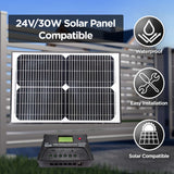 Aleko Single Swing Gate Operator - AS600 AC/DC - Solar Kit 50W
