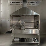 Stainless Steel Grill-Mounted Smoke Hood Tagwood ASH08 Compatible with BBQ06SS or BBQ08SS built-in grills