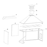 Tagwood BBQ Attachment Built-in Smoke Hood -- ASH28-