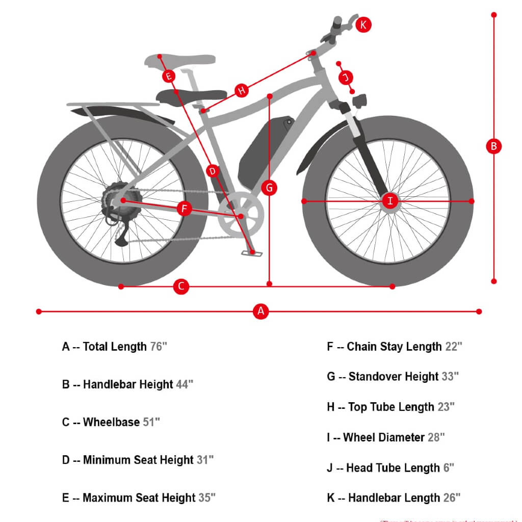 Aostirmotor S07-B Fat Tire Mountain Electric Bike 750W 48V - Black