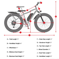 Aostirmotor S07-B Fat Tire Mountain Electric Bike 750W 48V - Black