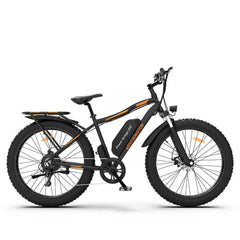 Aostirmotor S07-B Fat Tire Mountain Electric Bike 750W 48V - Black